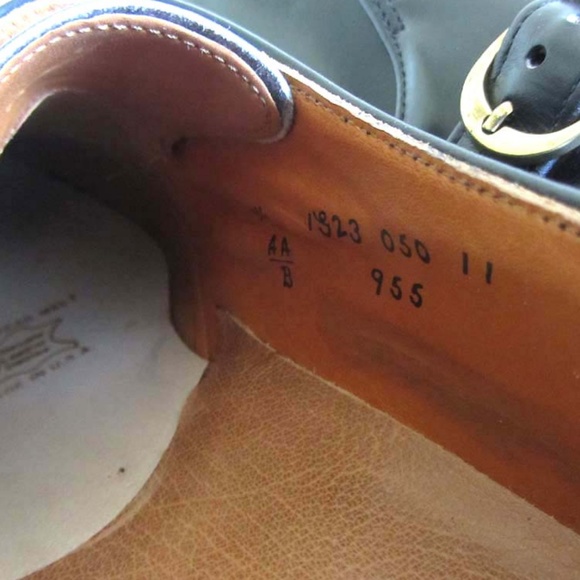 new ALDEN 955 black monk strap buckle shoes 9 1/2 - Picture 6 of 6